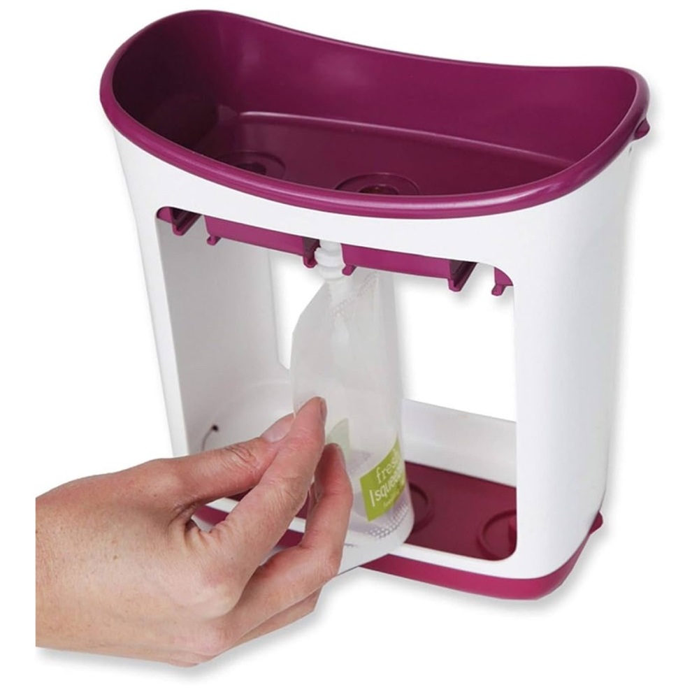 Infantino White and Purple Squeeze Station